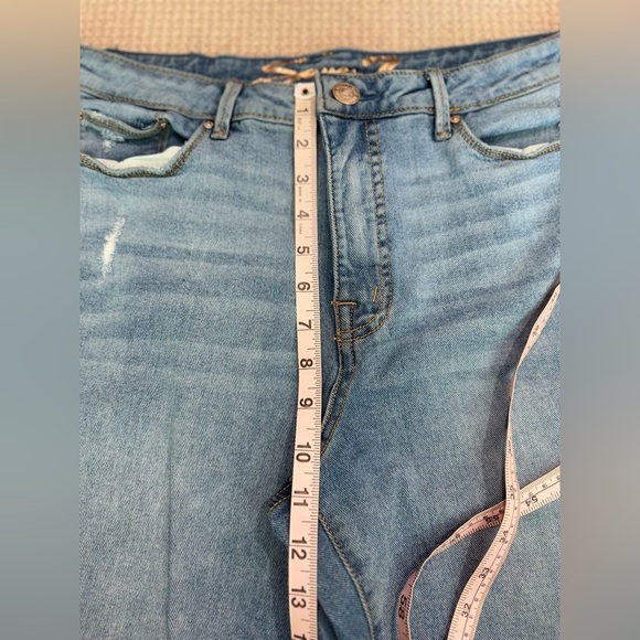 7 for all mankind distressed slim flare jeans 12 - Picture 5 of 10